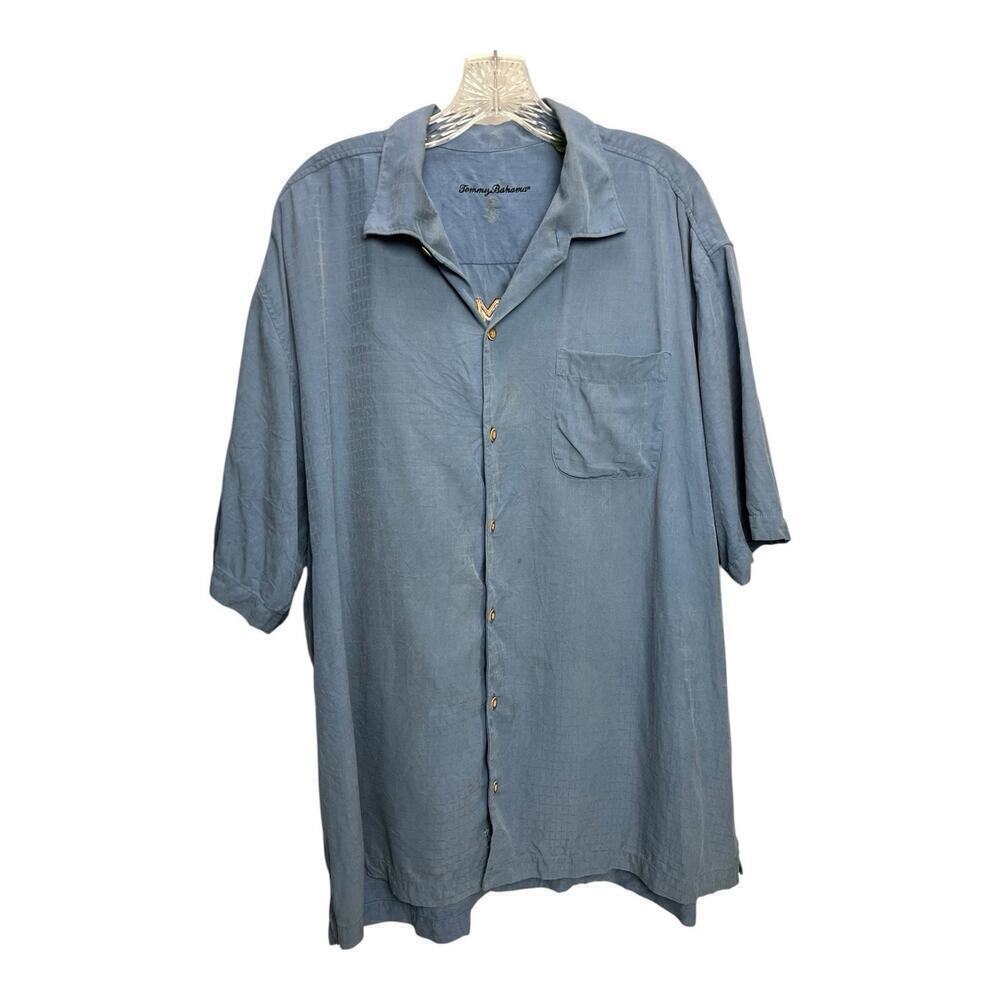 Tommy Bahama "Puffin and a Playin" Men's Embroidered Camp Bowling Shirt SZ XL